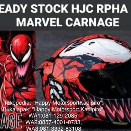 Helm Fullface Hjc Venom Carnage Rpha11 Dot Oroginal Korea