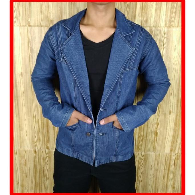 Blazer jeans / blazer pria