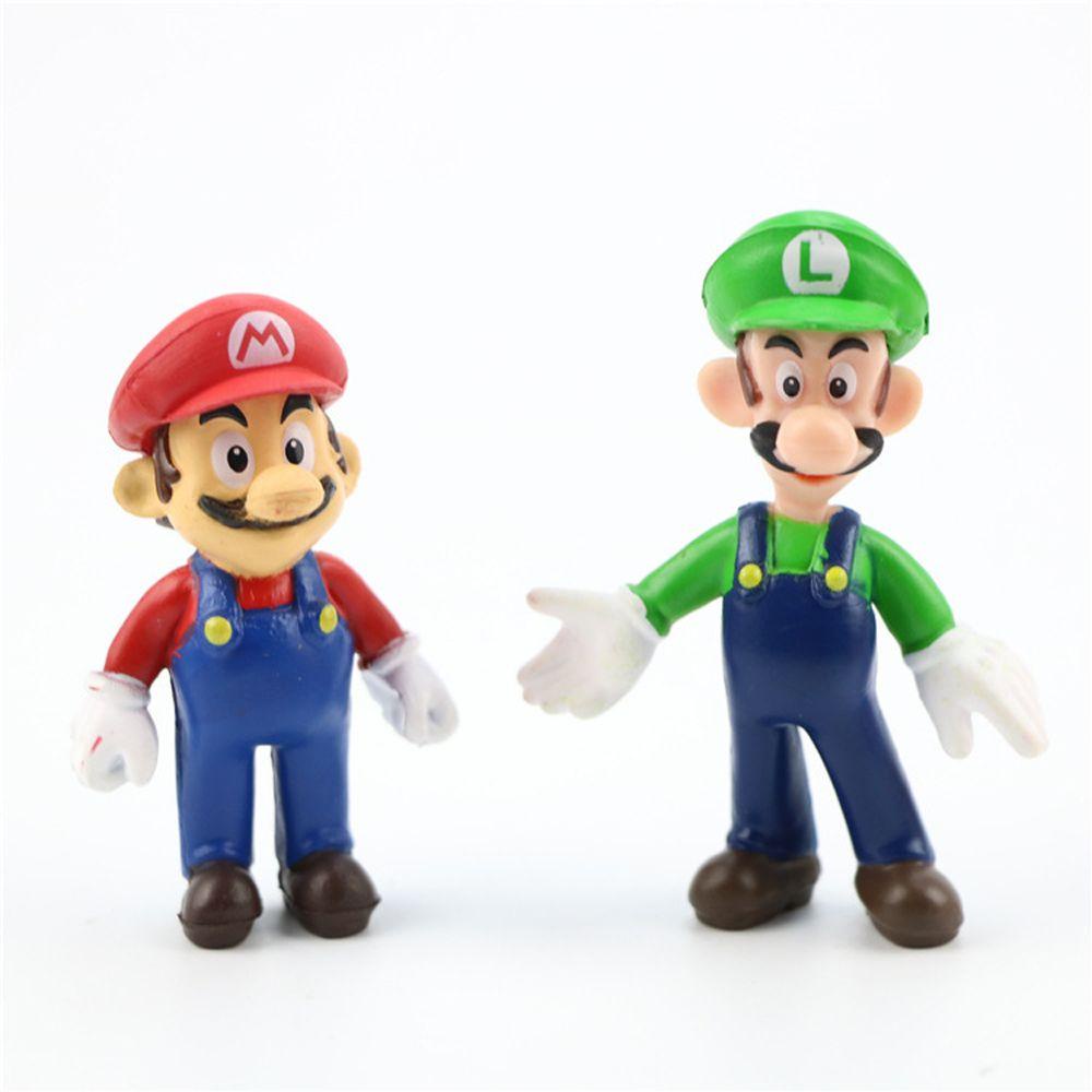 [Elegan] Super Mario Set Super Mario Figure Anak Mario Game Series Dekorasi Rumah Ornamen Mainan Model PVC