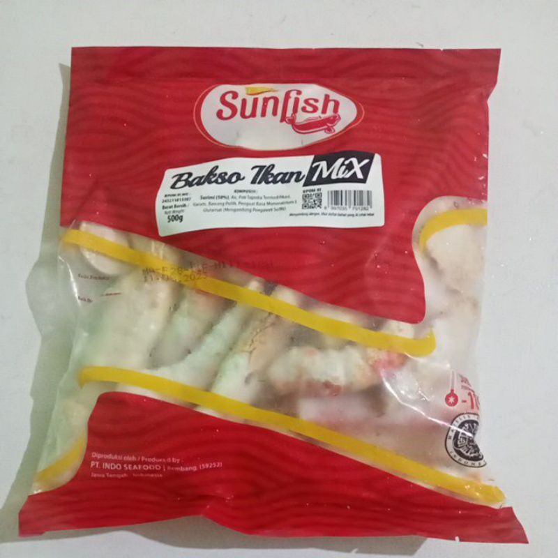 

Sunfish Bakso Ikan Mix 500gr