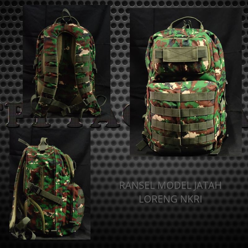 Ransel model jatah motif loreng NKRI