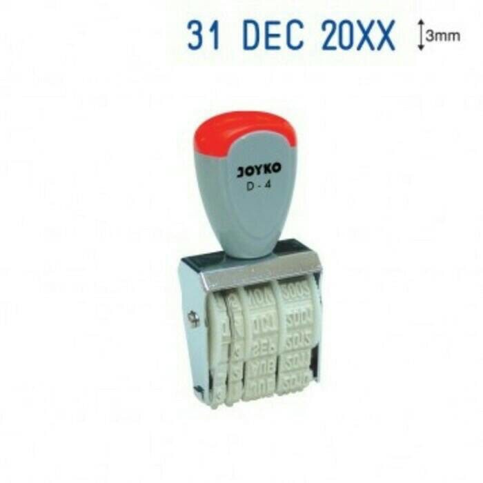 

MENYURAT-SURAT- STEMPEL TANGGAL JOYKO D-4 / DATE STAMP -SURAT-MENYURAT.