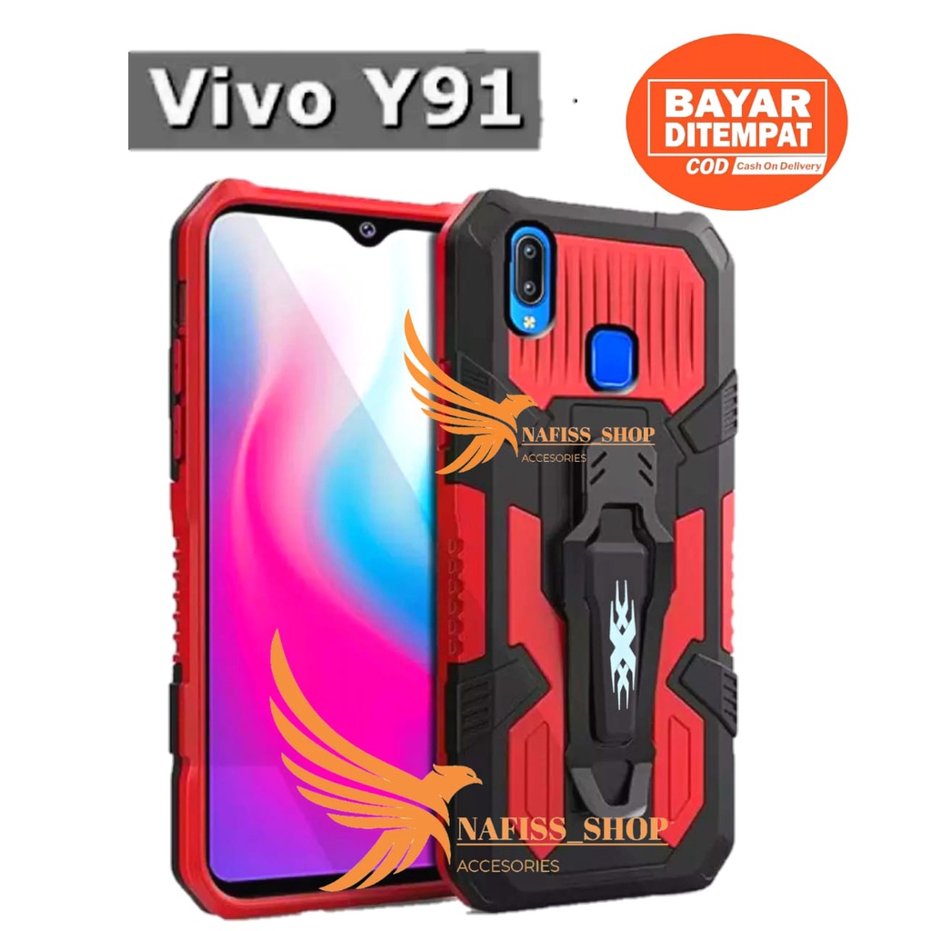 Vivo Y91 Y93 Y95 Armor Case Robot Vivo Y91 Y93 Y95 New Hard Case Belt Clip Robot Transformer Soft Hy