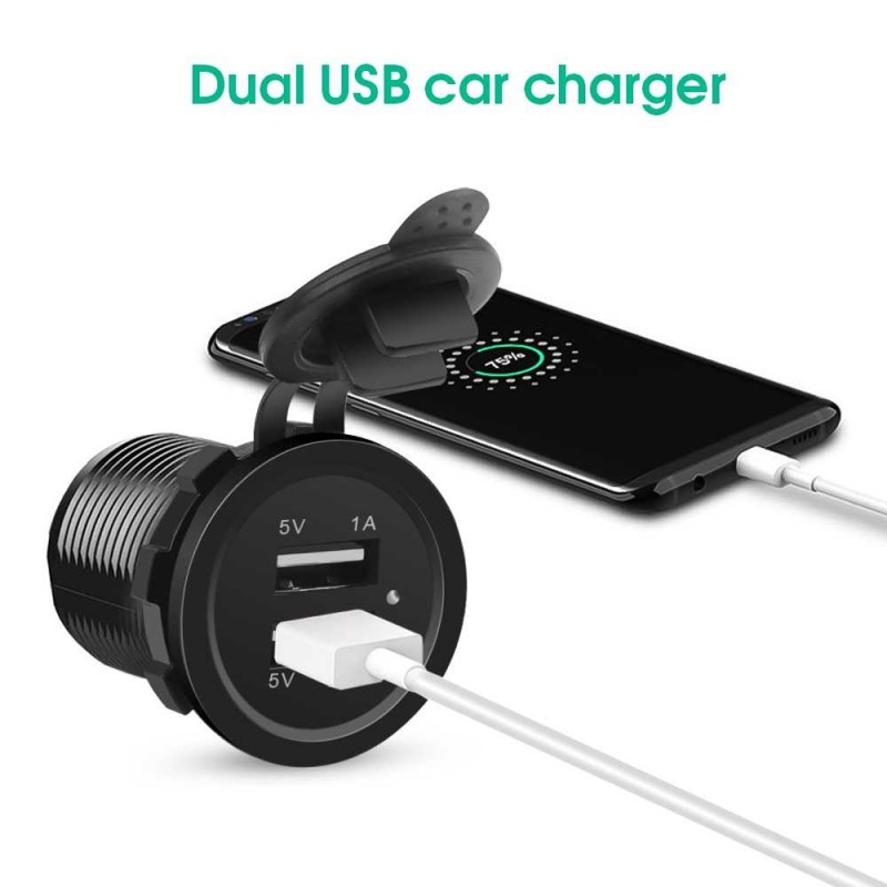 USB Charger Motor 2 Port