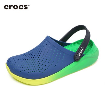 blue green crocs