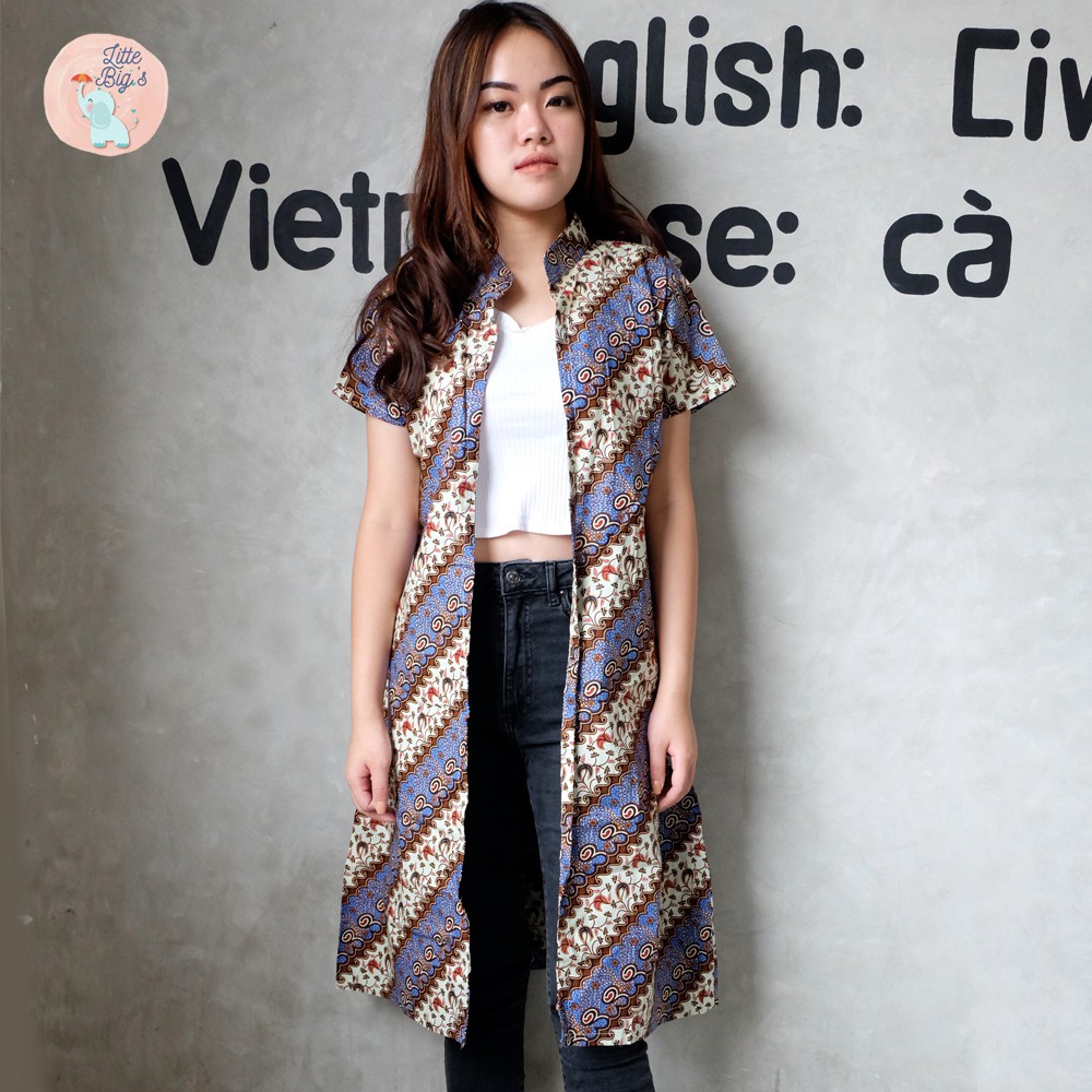 Cardigan Batik modern/ Baju batik modern/ atasan batik wanita outer