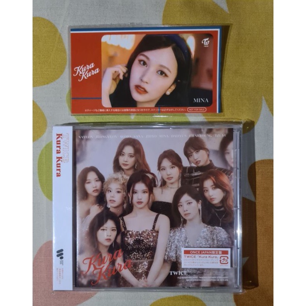 TWICE - Kura Kura Album ONCE JP Ver. + Mina Sticker Unsealed