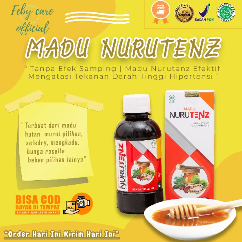 

Madu NURUTENZ Asli Original obat herbal penurun tekanan darah tinggi hipertensi jantung