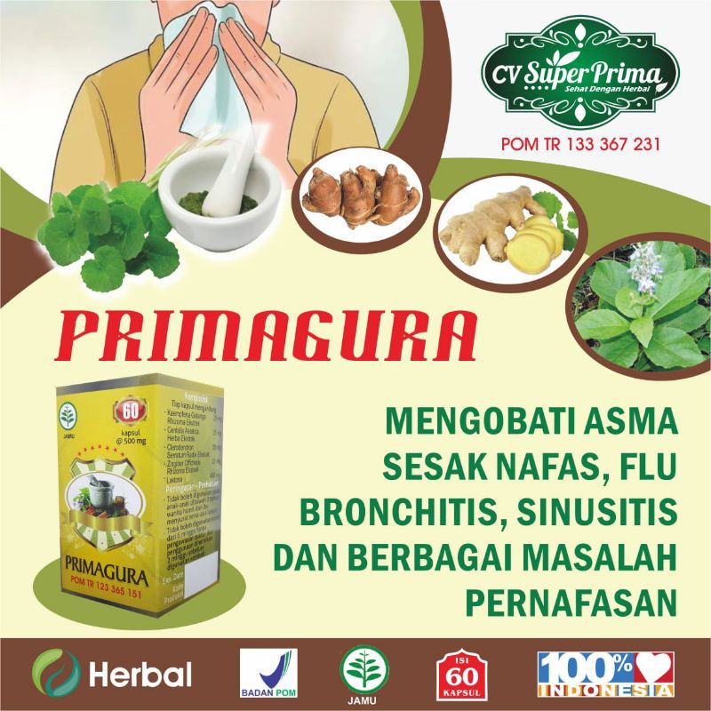 

Gurah Kapsul - Radang Tenggorokan. TBC. Asthma. Batuk Pilek Flu. Batuk Berdahak. Paru Paru. Herbal