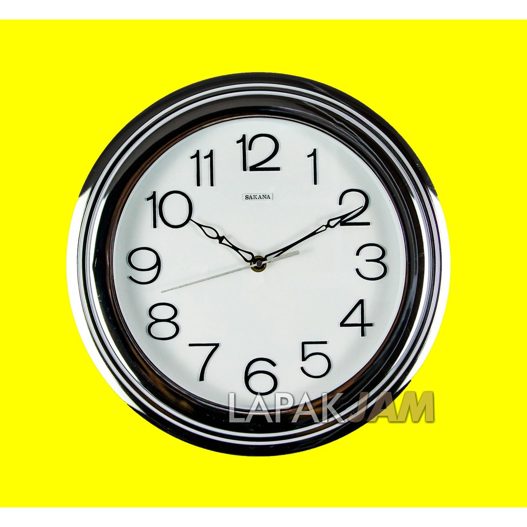 Jam Dinding Minimalis Dekorasi Rumah Bagus Keren Wall Clock SAKANA 710