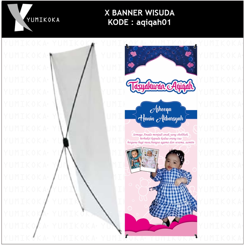XBANNER XBANER XBENER BANNER BENER BANER SPANDUK AQIQAH ULANGTAHUN KHITAN PERNIKAHAN