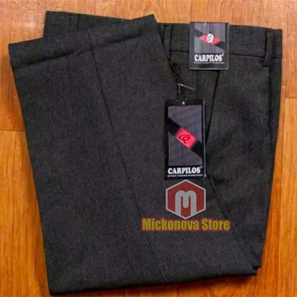 Mickonova Celana Formal Pria Bigsize Slimfit Jumbo Bahan Dasar Kain Woll Kantor Slim Fit Gede