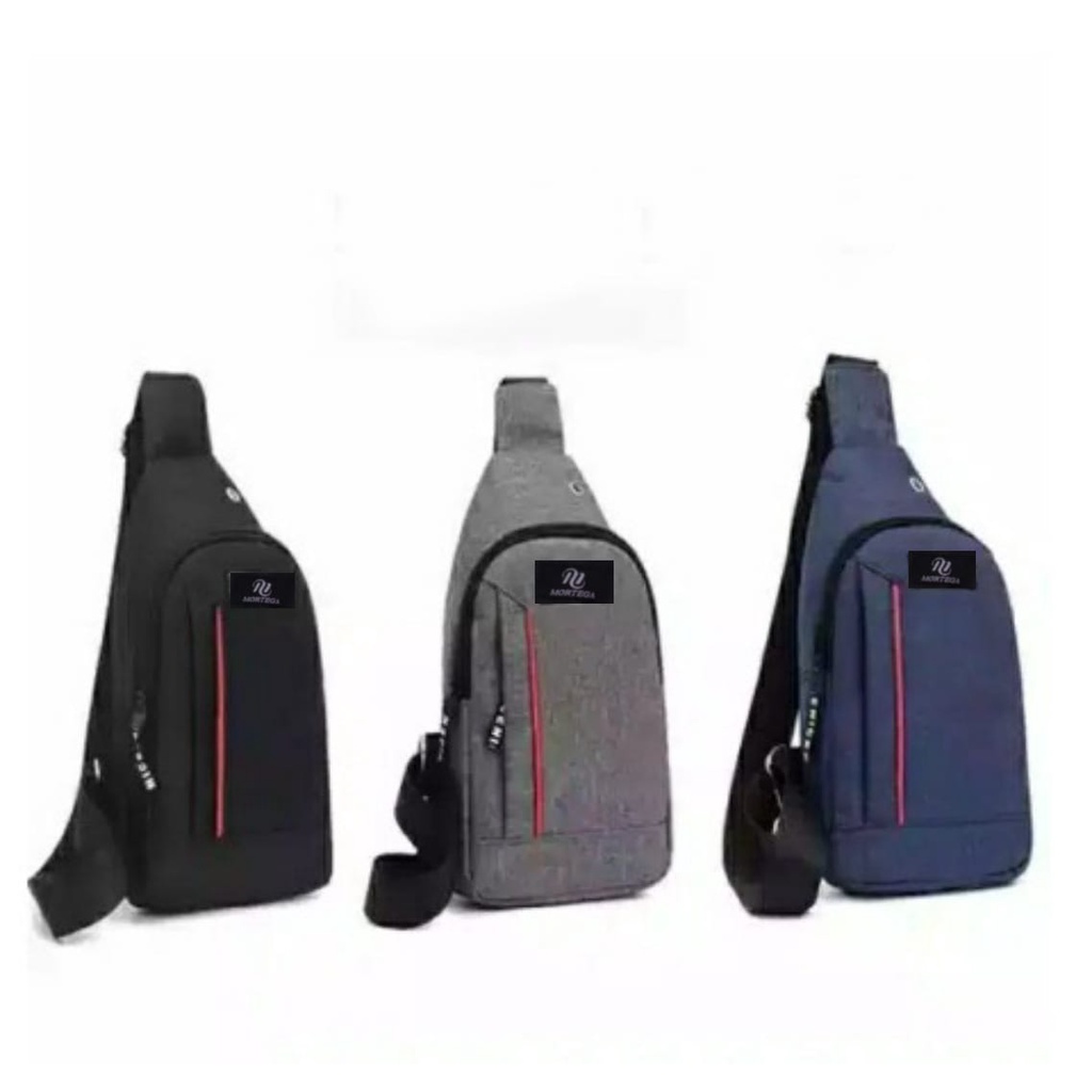 Tas Selempang Kanvas Mortega / Tas Selempang &amp; Sling Bag Pria - 451