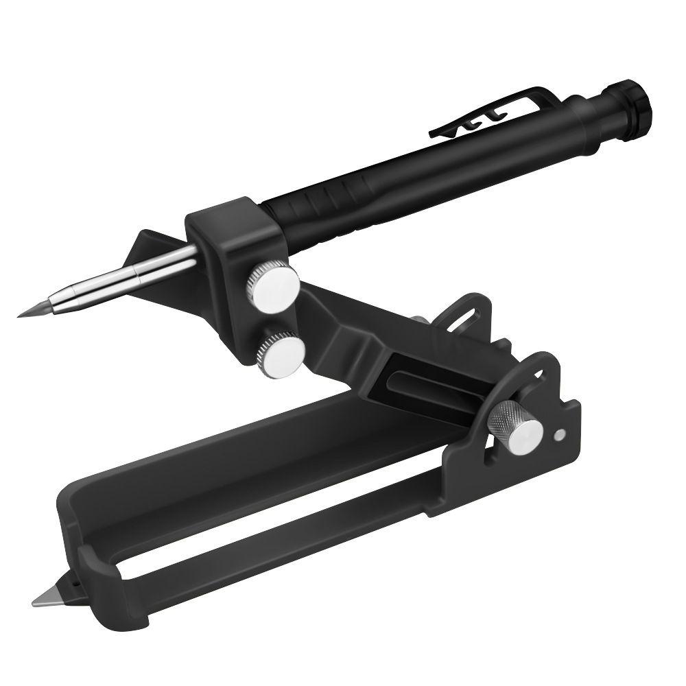 POPULAR Populer Alat Coret Multifungsi DIY Alat Ukur Scribe Tool Woodworking Scribe Gauge Garis Besar Lingkaran Profil Penggaris Coret