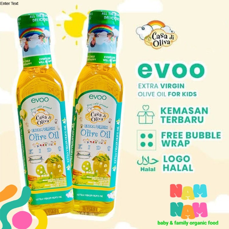 EVOO CASA DI OLIVIA (minyak zaitun mpasi bayi) isi 250ml EXP 2022