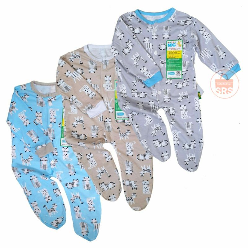 Jumper Panjang MG Miyo Newborn (0-5 Bulan) SNI - Print Anti Alergi, Baju Kodok JUMPER MG