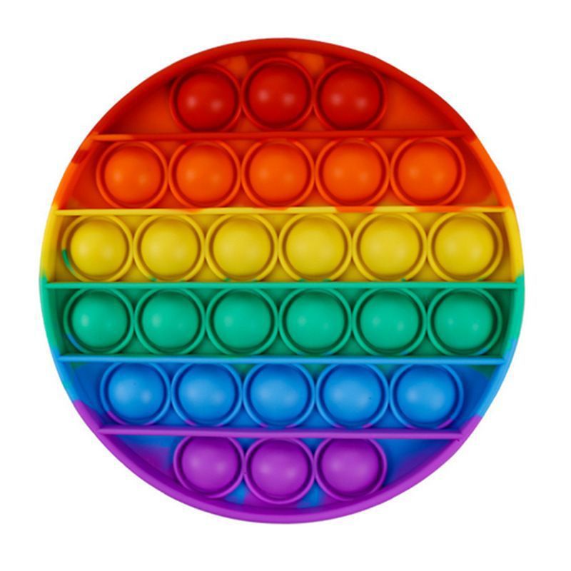 Pop It Mini Fidged 4 Pilihan Motif Bentuk Dan Warna-Bulat