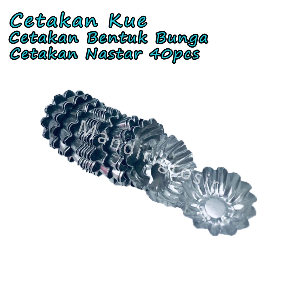 Cetakan Bentuk Bunga *Cetakan Nastar  * Cetakan Kue * 40pcs