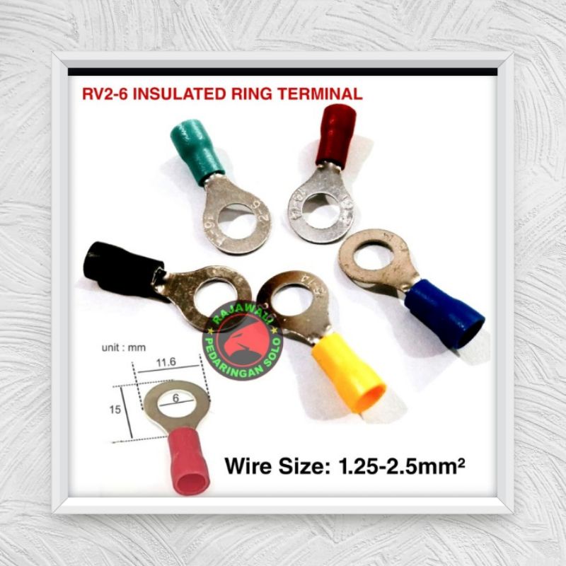 SKUN RING 2.5MM LUBANG 6MM SKUN KABEL BULAT