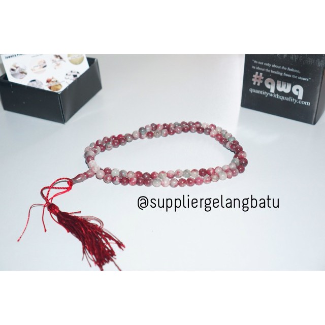 tasbih batu JASPER 8mm 99 butir premium tasbeh muslim alam akik doa aksesoris muslimmah pria wanita