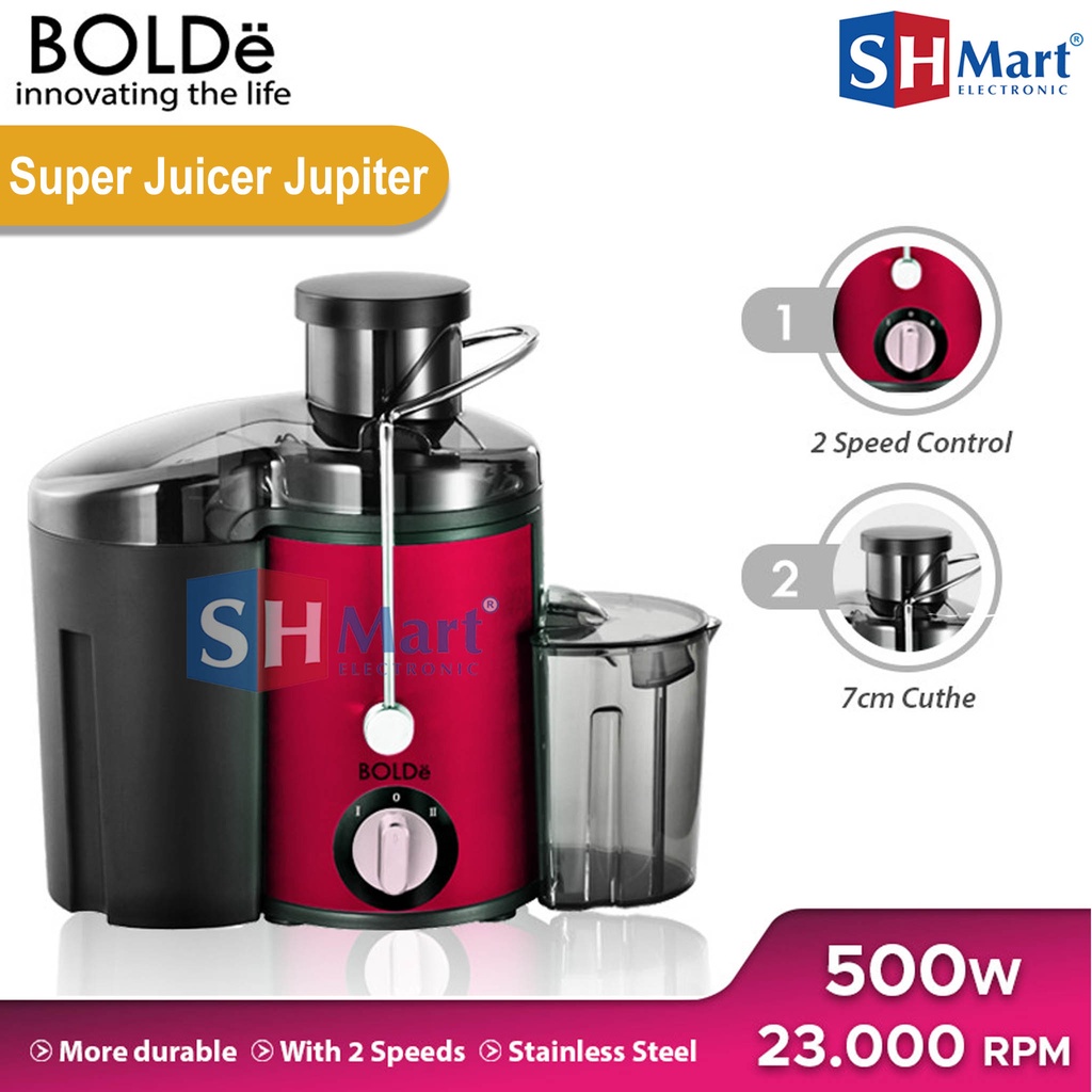 JUICER BOLDE SUPER JUICER JUPITER / PENGEKSTRAK BUAH BOLDE KAPASITAS 450 ML GARANSI RESMI