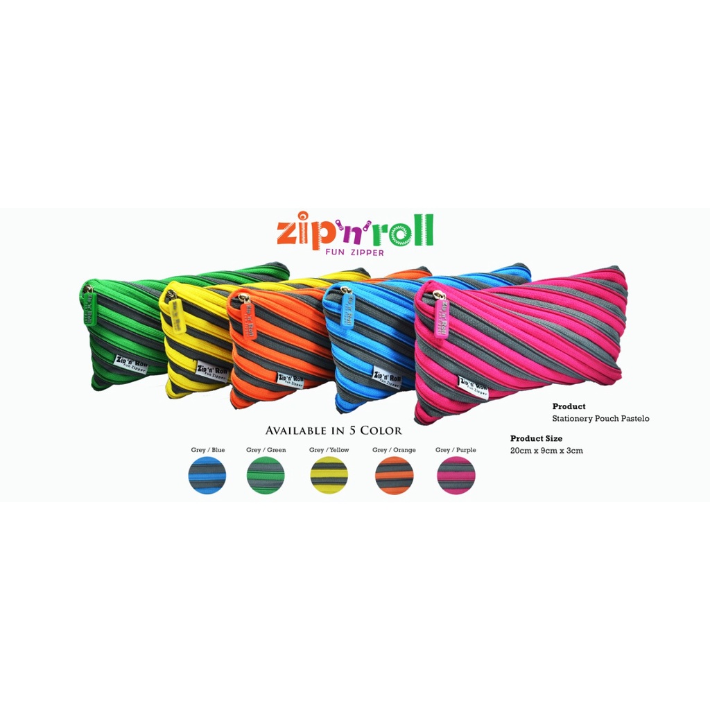 

ZIP N ROLL | Stationary Pouch Pastel | Tempat Pensil | SP-003