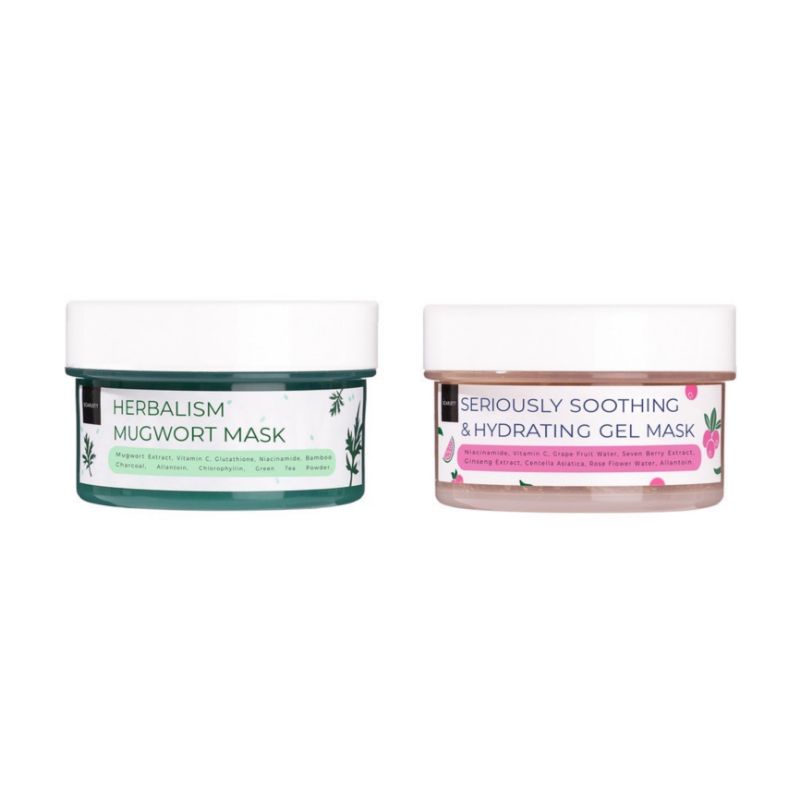 SCARLETT Herbalism Mugwort Mask &amp; Seriously Soothing and Hydrating Gel Mask