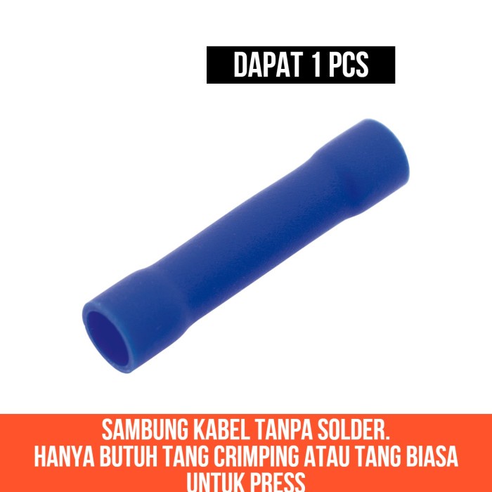 Terminal Butt Insulated Cable Konektor Sambungan Kabel Tanpa Solder