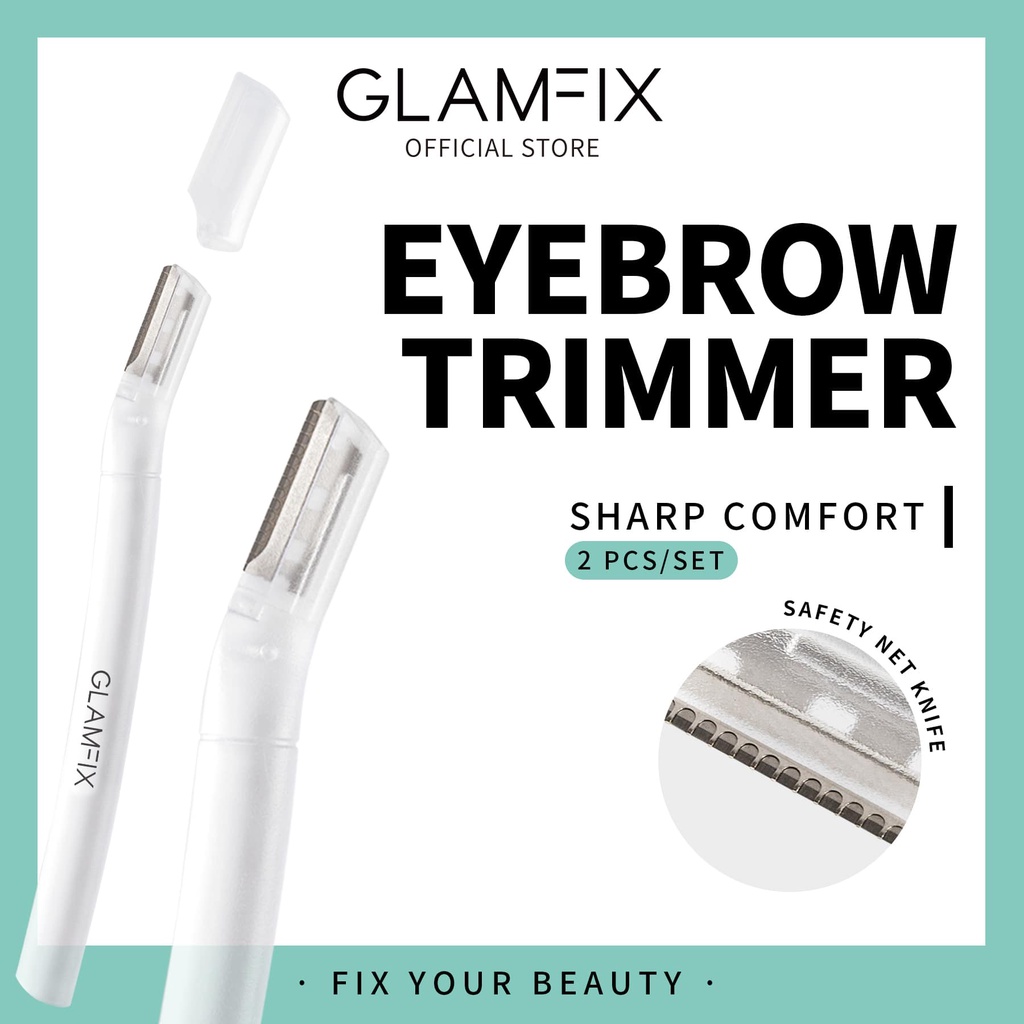 ⭐️ Beauty Expert ⭐️ GLAMFIX Eyebrow Trimmer _ Pisau Cukur Alis Isi 2pcs | GLAM FIX Alat Kecantikan Makeup by YOU