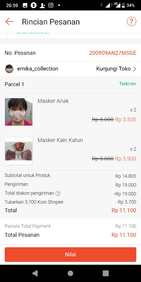 Masker Anak Sesuai Sni