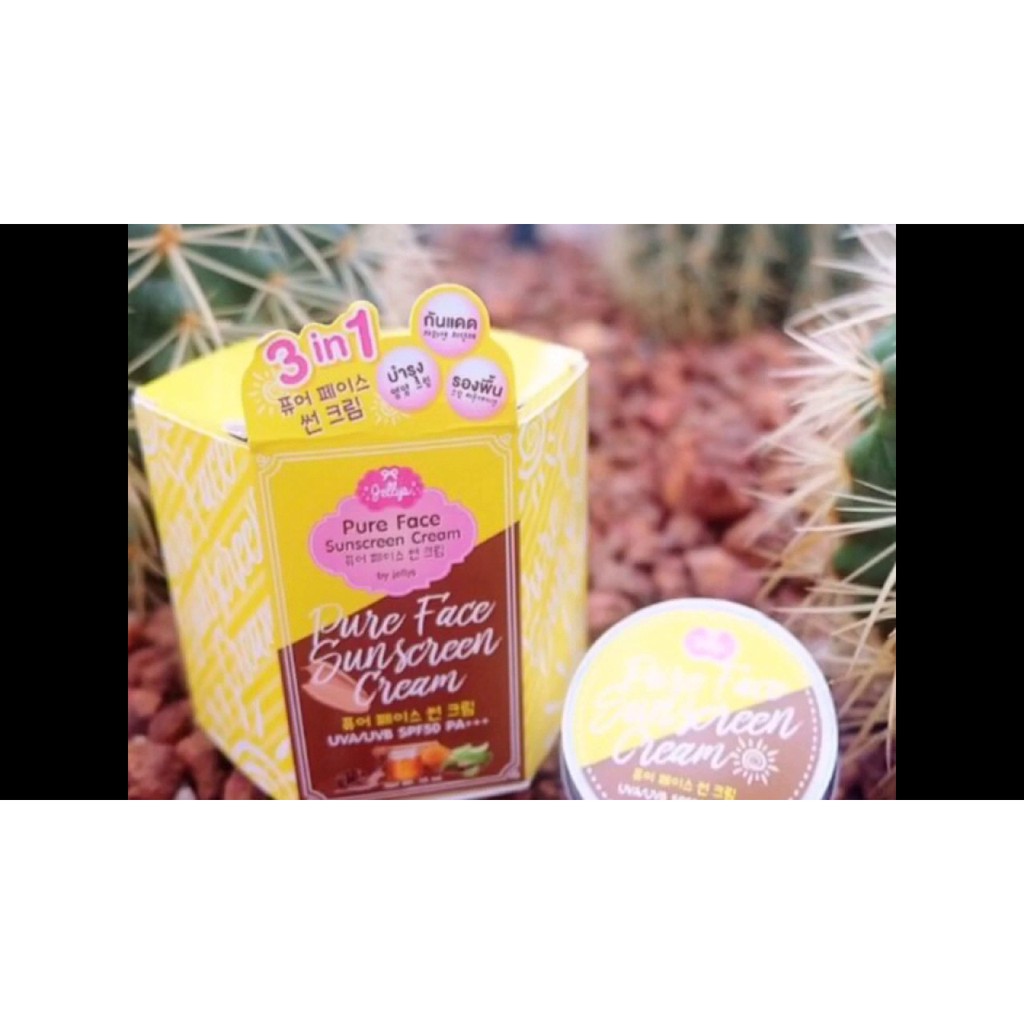 Jual Jellys Pure Face Sunscreen Cream/ UVA/ UVB SPF50 PA+++/ ORIGINAL