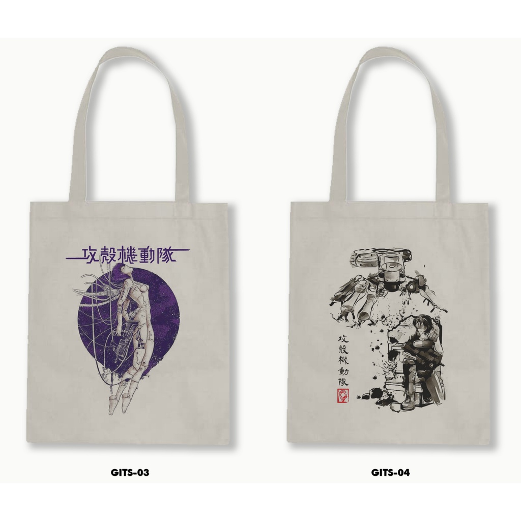 TOTE BAG BLACU - GHOST IN THE SHELL