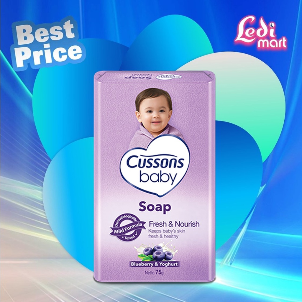 ORIGINAL Cussons Baby Soap 75gr / Sabun Mandi Batang /  Cusson Sabun Bayi / LEDI MART