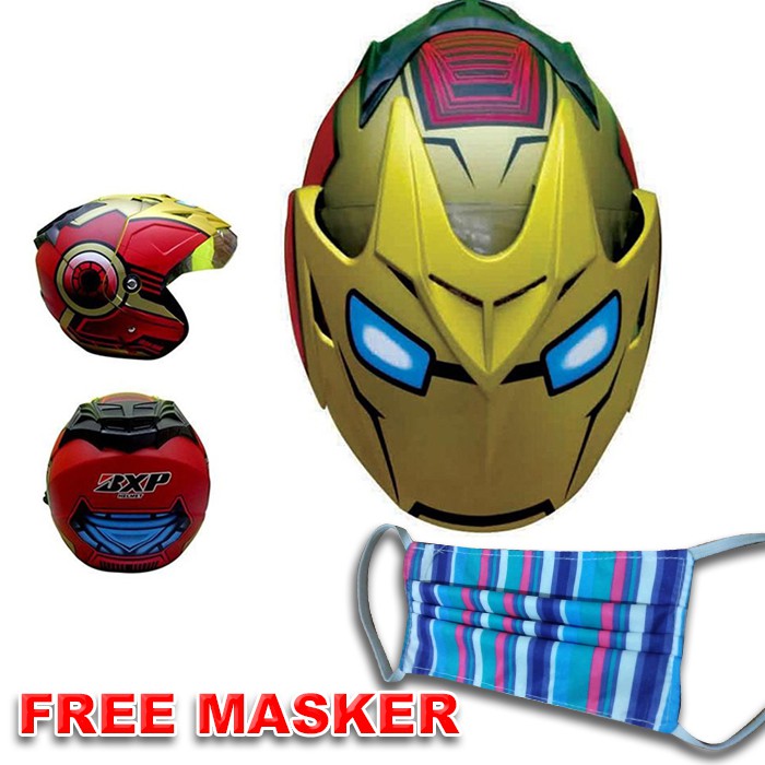 11.11  Helem Marvel IRONMAN Avengers Glossy Setara Helm KYT