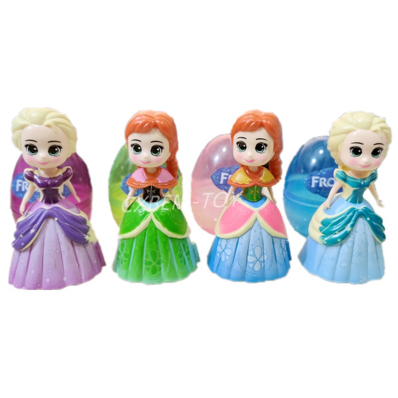 Mainan Boneka Action Figure Disney Frozen Princess Elsa Anna Bahan PVC Untuk Anak Perempuan