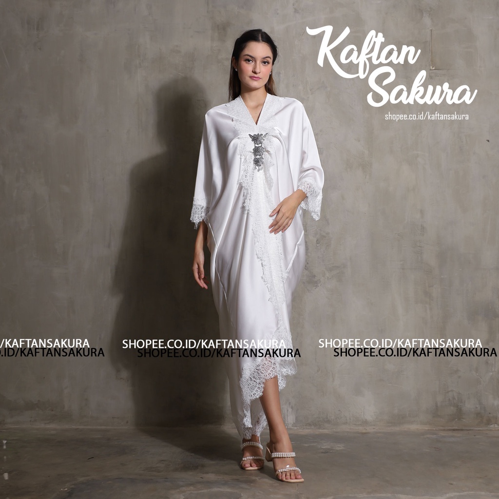 KAFTAN WANITA FASHION MUSLIM PREMIUM UNTUK SERAGAMAN KONDANGAN LEBARAN TERBARU KAFTAN LACE Maxmara