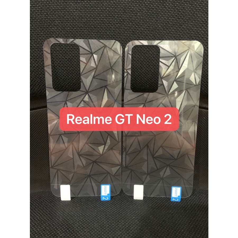 REALME GT NEO2 NEO 2 BACK SKIN DIAMOND 3D ANTI GORES BELAKANG