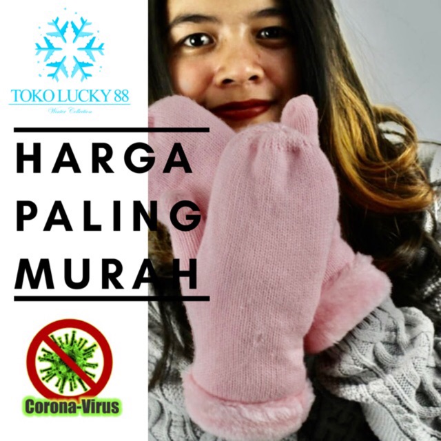 Sarung Tangan Rajut Wool Winter Glove Cute