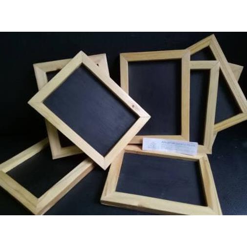 

Terlaris! Mini Chalkboard 15X20Cm Papan Tulis Kapur Kecil Vintage Jati Belanda