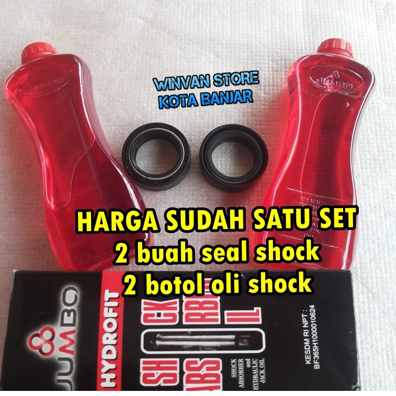 SEAL SHOCK DEPAN DOUBLE PER + OLI SHOCK JUMBO GRAND-SUPRA-BEAT- SMASH -SHOGUN-MIO