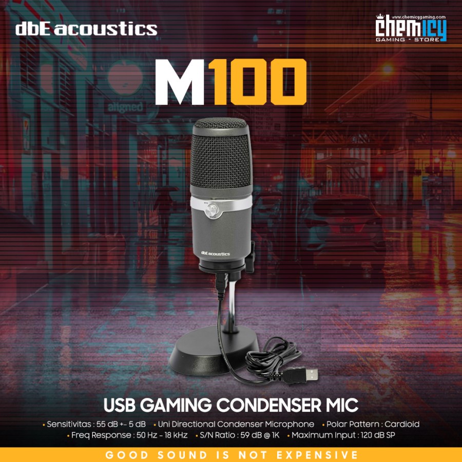 dbE M100 / M-100 USB Condenser Gaming Microphone