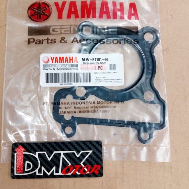 Paking head gasket cylinder head 5LW nouvo mio smile original yamaha