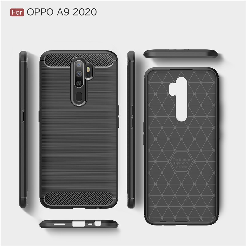 Case Oppo A5 2020 / A9 2020 Ultra Slim Ipaky Carbon Fiber Premium Softcase