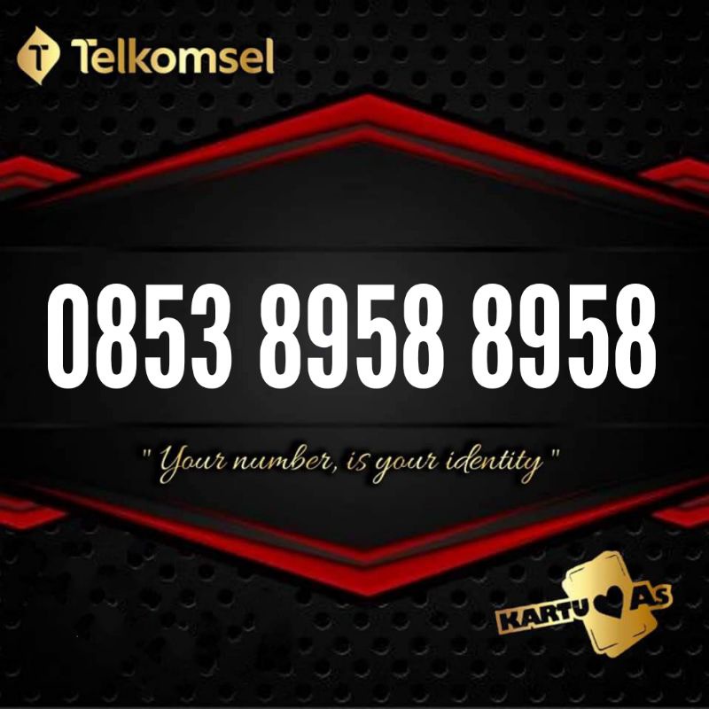 Kartu perdana nomor cantik telkomsel as 4G LTE ABCD ABCD 8958 8958 89mapan 89mapan