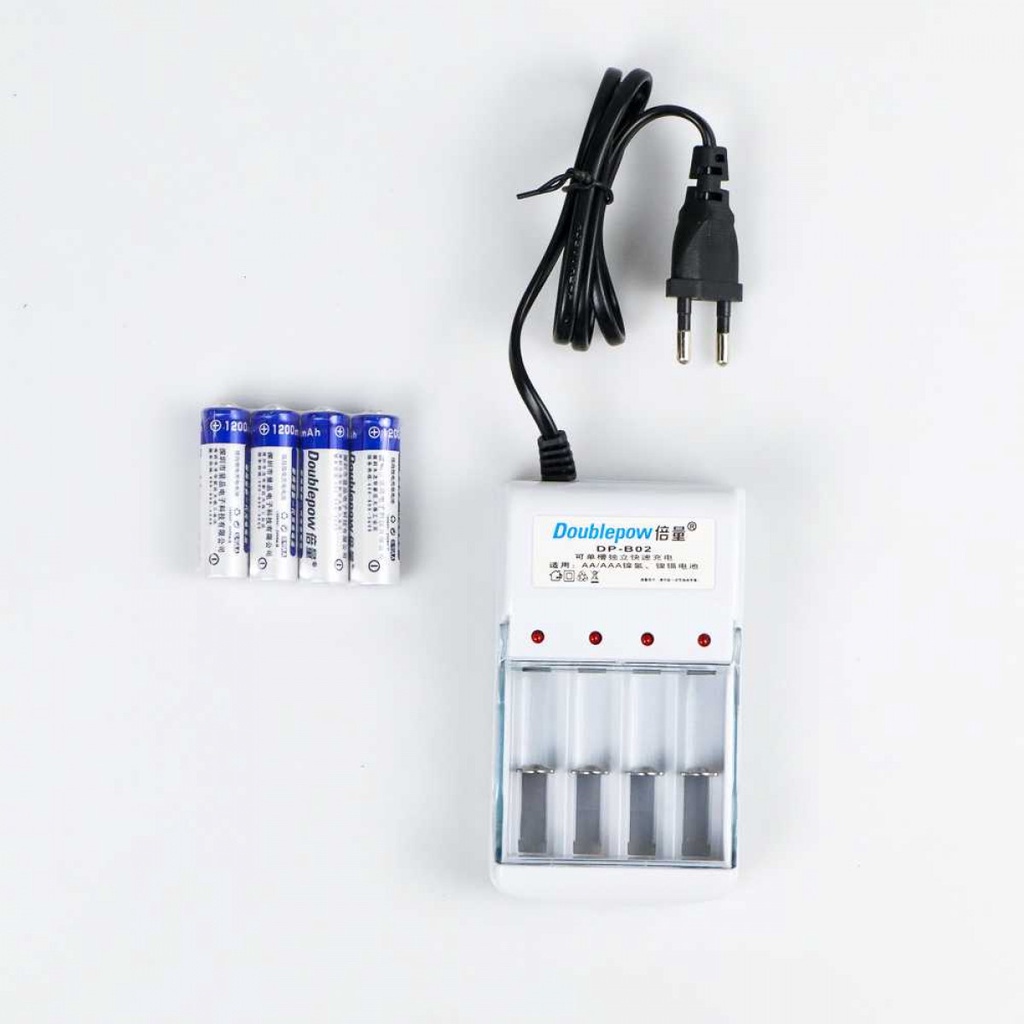 Charger Baterai 4 slot AA/AAA with 4PCS AA 1200mAh - DP-B02