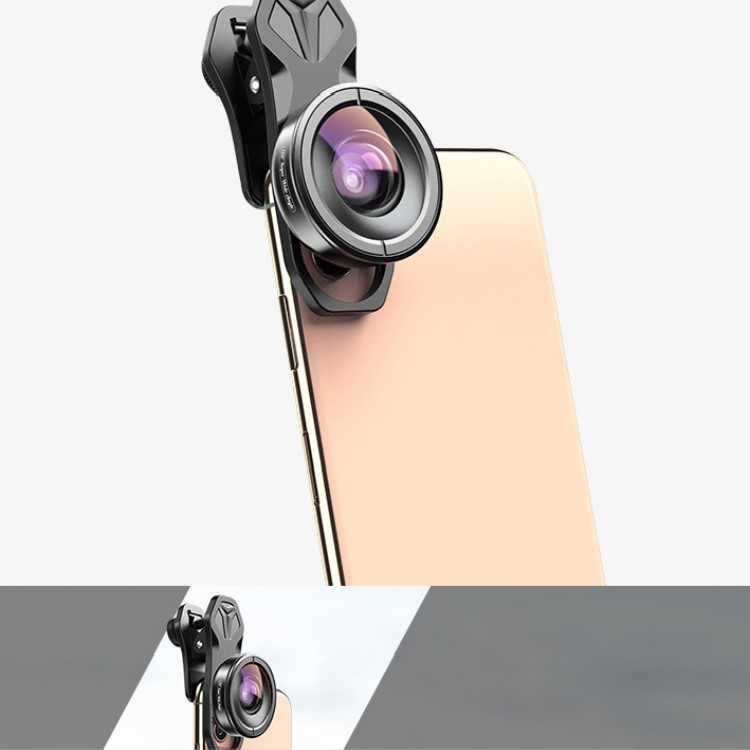 APEXEL Lensa Kamera Smartphone Universal Clip Wide Angle + Macro Lens