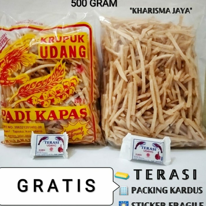 

Q12 Kemasan 500Gr Krupuk Udang Stik Padi Kapas Indramayu Dw51qs