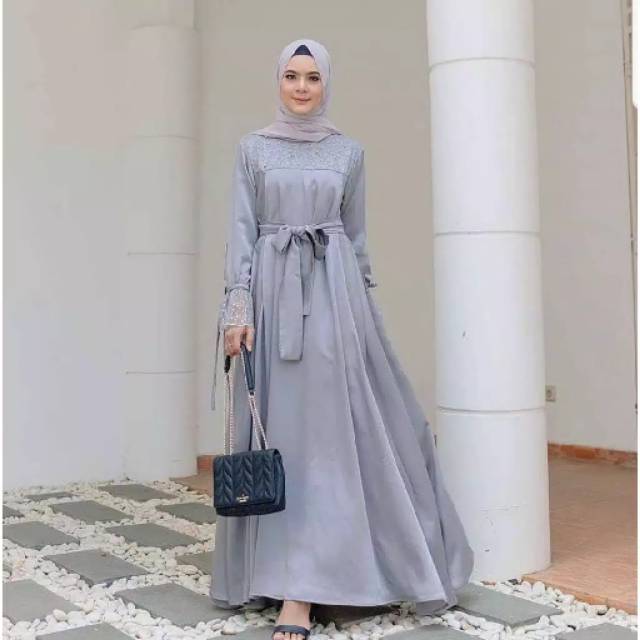 Zhirana dress baju gamis pakaian wanita fashion muslim