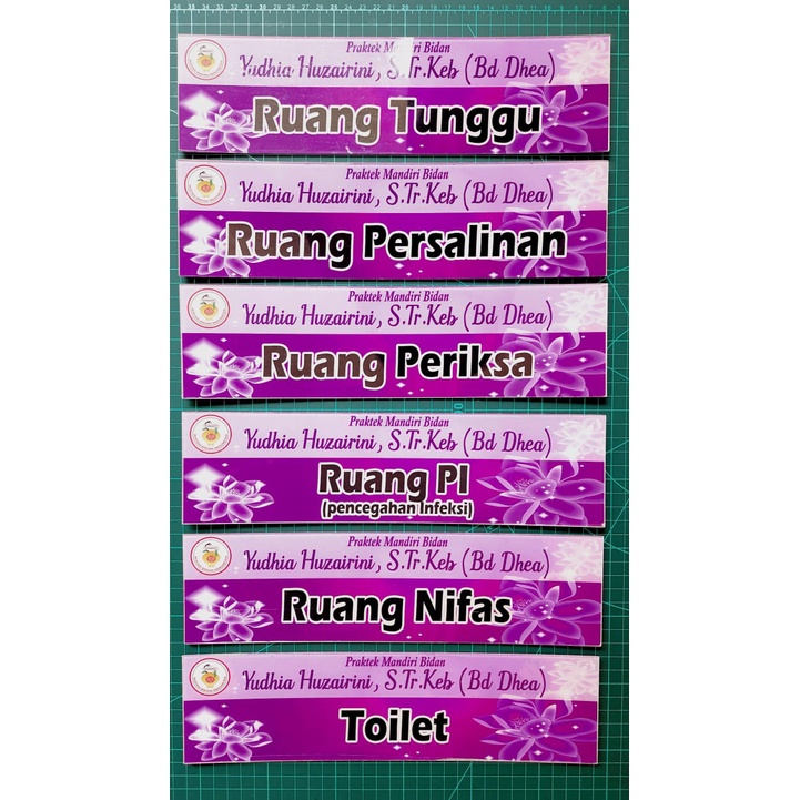 

Papan Sign Ruangan Akrilik custom free desain