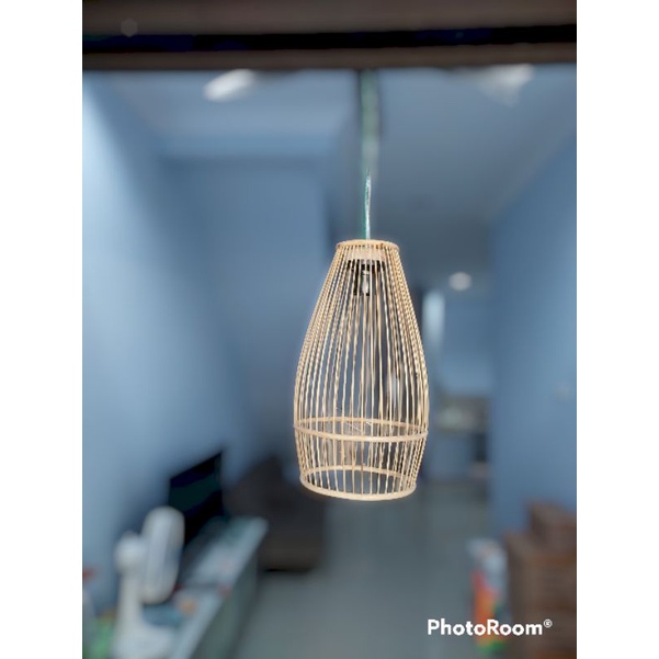 Lampu hias bambu Jari kecil, lampu hias , lampu gantung bambu,